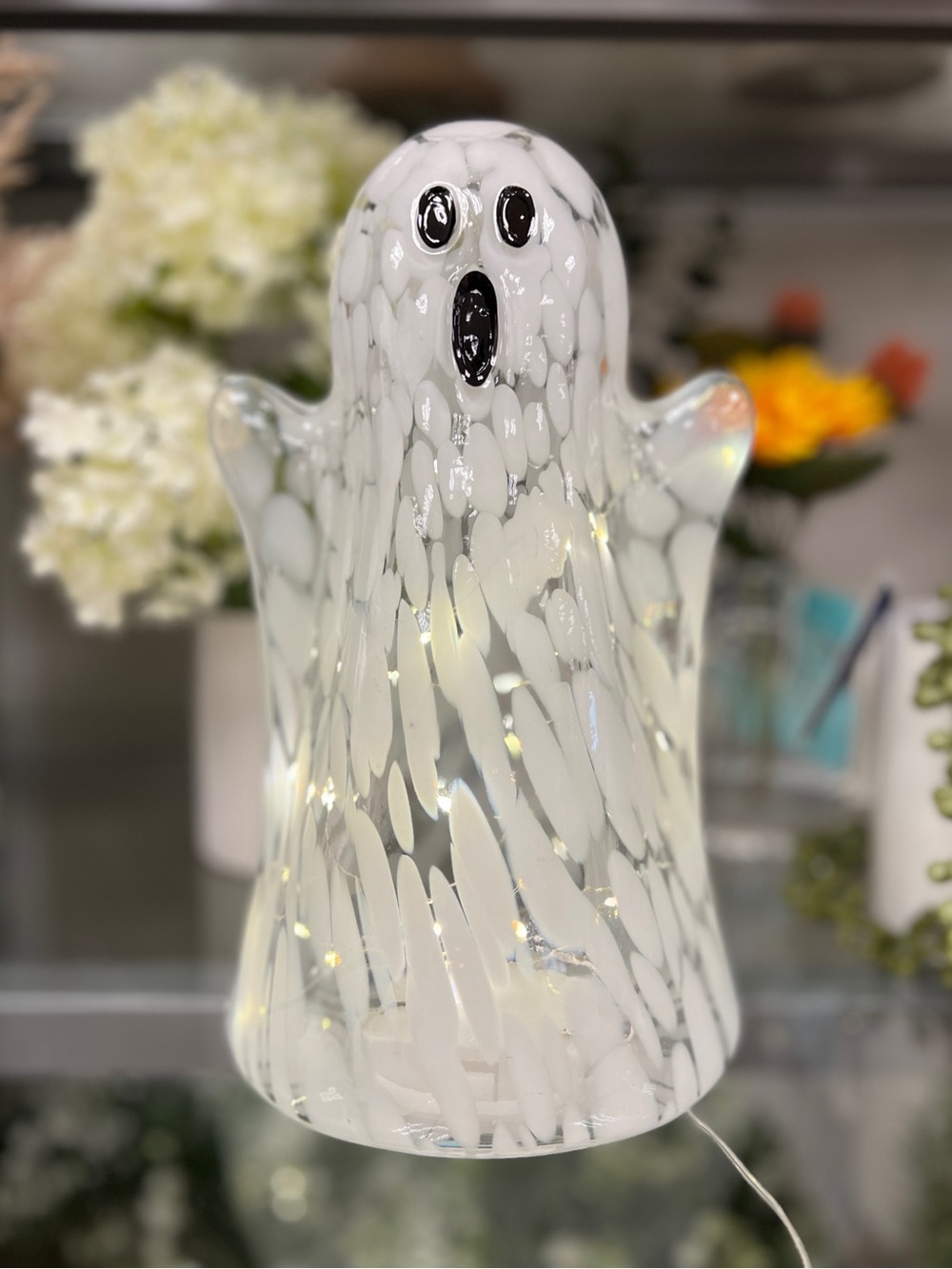 ✨NEW👻 Marbled Glass Ghost Decor✨